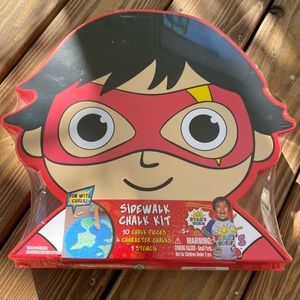 Ryan's World Sidewalk Chalk Kit 15 Pieces Brand Ne
